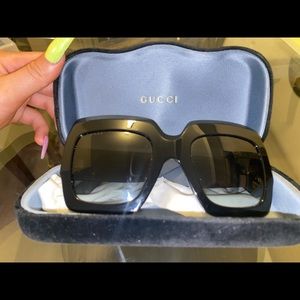 Authentic Gucci Black Glasses pre-owned